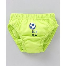 Babyhug 100% Cotton Briefs Football Print Pack of 3 - Blue Green