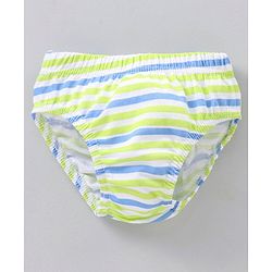 Babyhug 100% Cotton Briefs Football Print Pack of 3 - Blue Green