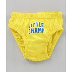 Babyhug Antibacterial Cotton Briefs Printed Pack of 3- Blue Yellow
