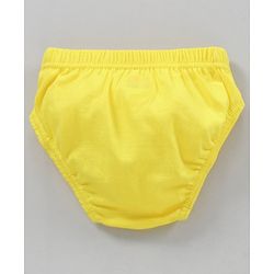 Babyhug Antibacterial Cotton Briefs Printed Pack of 3- Blue Yellow