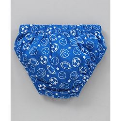 Babyhug Antibacterial Cotton Briefs Printed Pack of 3- Blue Yellow