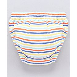 Babyhug Antibacterial Fish Print & Striped Briefs Pack Of 3 - Multicolor