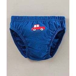 Babyhug Anti-Bacterial Briefs Vehicle Print & Striped Pack Of 3 - Multicolour