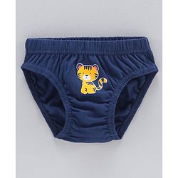 Babyhug Cotton Antibacterial Briefs Pack of 3 - Blue Yellow White