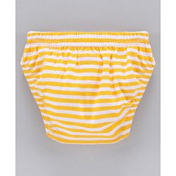 Babyhug Cotton Antibacterial Briefs Pack of 3 - Blue Yellow White