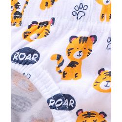 Babyhug Cotton Antibacterial Briefs Pack of 3 - Blue Yellow White