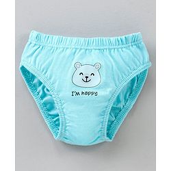 Babyhug Anti Bacterial Briefs Bear Print Pack of 3 - Blue