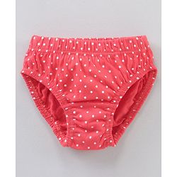 Babyhug Antibacterial Finish Cotton Panties Floral Dot And Heart Print Pack Of 3 - Blue Pink