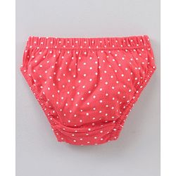 Babyhug Antibacterial Finish Cotton Panties Floral Dot And Heart Print Pack Of 3 - Blue Pink