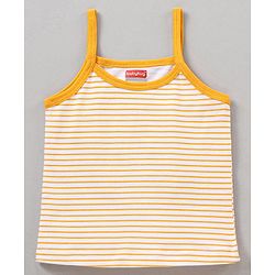 Babyhug 100% Cotton Sleeveless Slips Multi Prints Pack of 3 - Pink Orange White