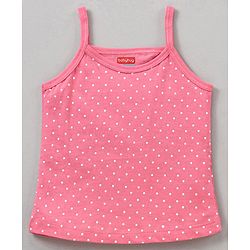Babyhug 100% Cotton Sleeveless Slips Multi Prints Pack of 3 - Pink Orange White