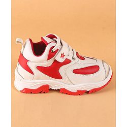 Cute Walk by Babyhug Velcro Sneakers - Red