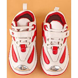 Cute Walk by Babyhug Velcro Sneakers - Red