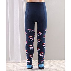 Cute Walk by Babyhug Full Length Anti-Bacterial Tights Pack of 2 - Pink Navy
