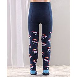 Cute Walk by Babyhug Full Length Anti-Bacterial Tights Pack of 2 - Pink Navy