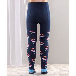 Cute Walk by Babyhug Full Length Anti-Bacterial Tights Pack of 2 - Pink Navy