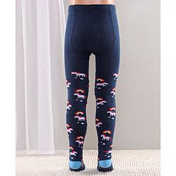 Cute Walk by Babyhug Full Length Anti-Bacterial Tights Pack of 2 - Pink Navy