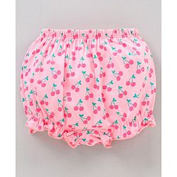 Babyhug Cotton Bloomers Set Printed Pack of 3 - Pink Blue