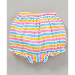 Babyhug Cotton Bloomers Printed Pack of 3- Multicolor