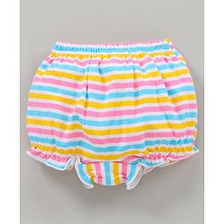 Babyhug Cotton Bloomers Printed Pack of 3- Multicolor
