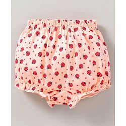 Babyhug Cotton Bloomers Stripes & Polka Dots Print Pack of 3 - Red White