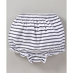Babyhug Cotton Bloomers Stripes & Polka Dots Print Pack of 3 - Red White