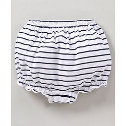 Babyhug Cotton Bloomers Stripes & Polka Dots Print Pack of 3 - Red White