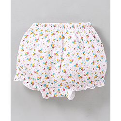 Babyhug Cotton Bloomers Stripes & Polka Dots Print Pack of 3 - Red White