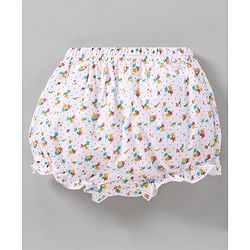 Babyhug Cotton Bloomers Stripes & Polka Dots Print Pack of 3 - Red White