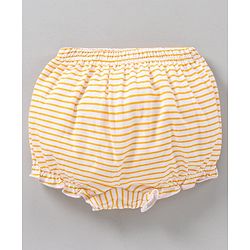 Babyhug Cotton Bloomers Stripes & Polka Dots Print Pack of 3 - Red White