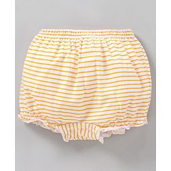 Babyhug Cotton Bloomers Stripes & Polka Dots Print Pack of 3 - Red White