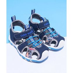 Cute Walk by Babyhug Sandals With Velcro Closure - Navy Blue