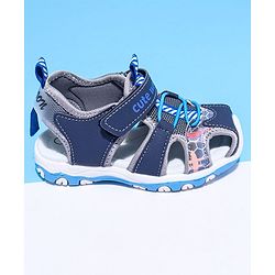 Cute Walk by Babyhug Sandals With Velcro Closure - Navy Blue