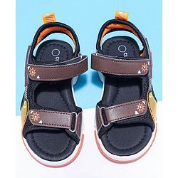 Cute Walk by Babyhug Sandals With Velcro Closure - Brown