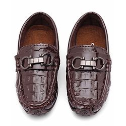 Cute Walk by Babyhug Formal Shoes - Coffee