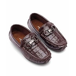 Cute Walk by Babyhug Formal Shoes - Coffee