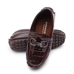 Cute Walk by Babyhug Formal Shoes - Coffee