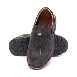 Cute Walk by Babyhug Slip On Formal Shoes Stitched Design - Grey