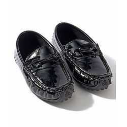Cute Walk by Babyhug Slip On Party Wear Loafer Shoes - Dark Brown