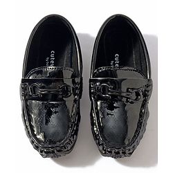 Cute Walk by Babyhug Slip On Party Wear Loafer Shoes - Dark Brown