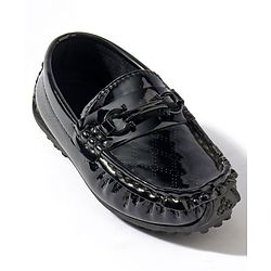 Cute Walk by Babyhug Slip On Party Wear Loafer Shoes - Dark Brown