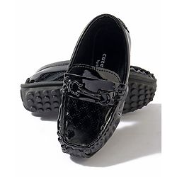 Cute Walk by Babyhug Slip On Party Wear Loafer Shoes - Dark Brown