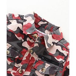 Babyhug Full Sleeves Printed Shirt - Khaki