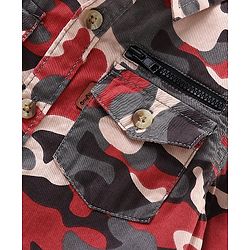 Babyhug Full Sleeves Printed Shirt - Khaki