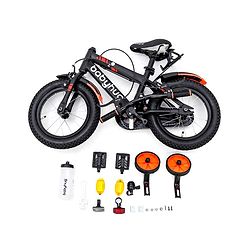 Babyhug Rapid Bicycle With Bell Red Black - 14 Inches
