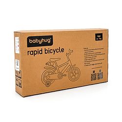 Babyhug Rapid Bicycle With Bell Red Black - 14 Inches