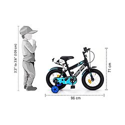 Babyhug Rapid Bicycle With Bell Red Black - 14 Inches