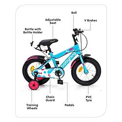 Babyhug Rapid Bicycle With Bell Red Black - 14 Inches