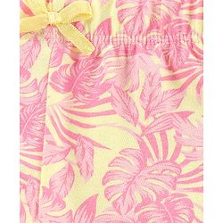 Babyhug Knit Full Length Leggings All Over Print - Pink