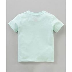 Babyhug Half Sleeves T-Shirt Mickey Print - Light Green
